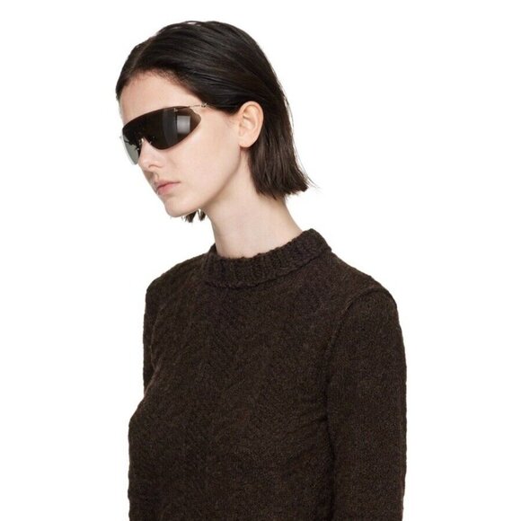 Bottega Veneta Accessories - Bottega Veneta Knot Sunglasses Shiny Silver